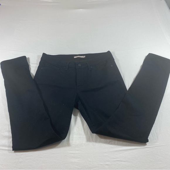 Levi’s Strauss 711 Skinny Jeans Black High Rise 31” Waist Woman’s skinny jeans - Picture 4 of 8